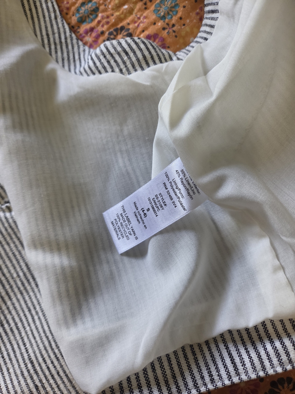Scoop Women's Striped Button Vest S - Picture 4 of 4